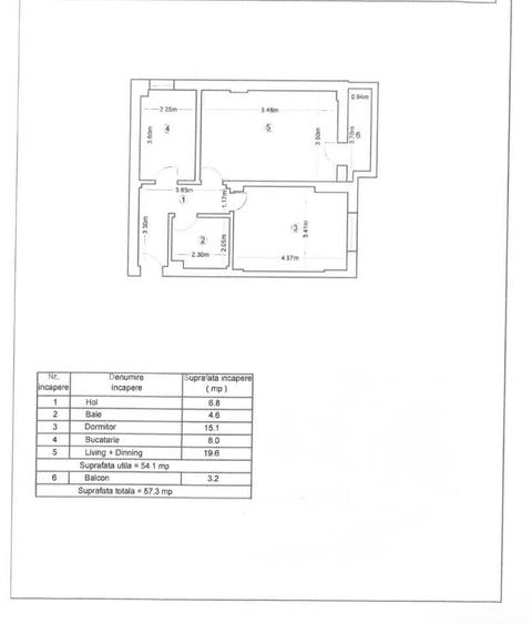 Apartament cu 2 camere decomandat în Central
