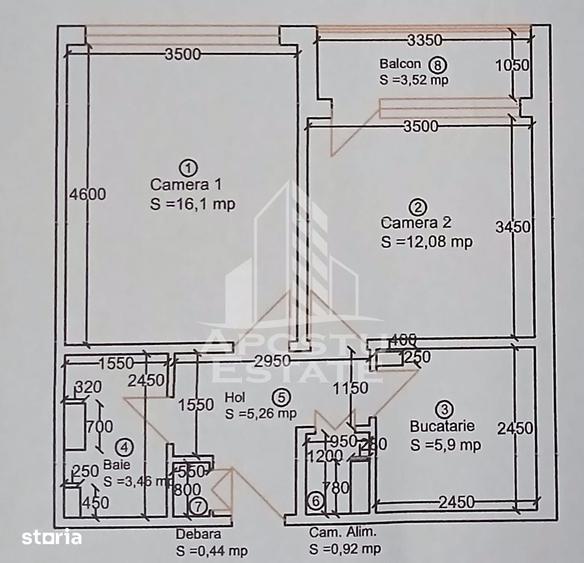 Apartament cu 2 camere, decomandat, renovat, zona Dambovita - 2