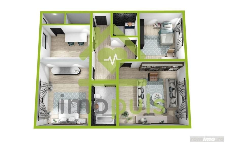 Apartament cu 3 camere decomandat în Steaua