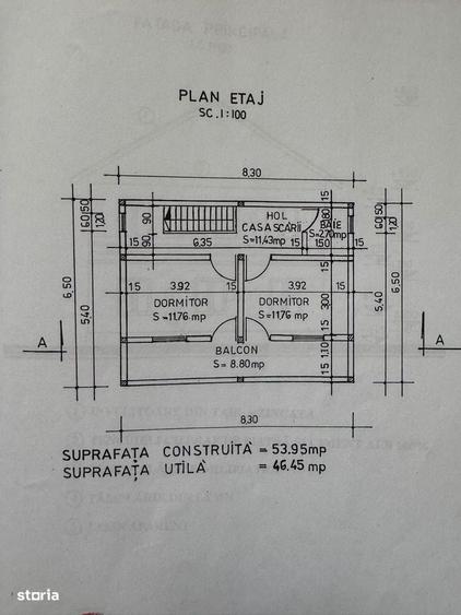 Casă cu 3 camere decomandat în Stoenești