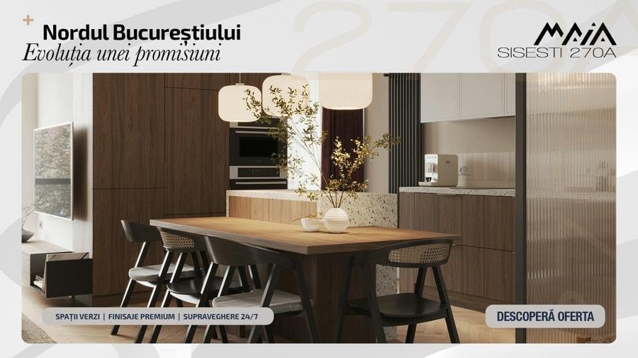 Apartament cu 3 camere decomandat în Sisești