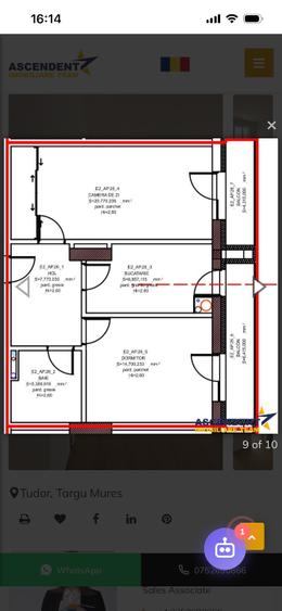 Apartament cu 2 camere decomandat în Tudor
