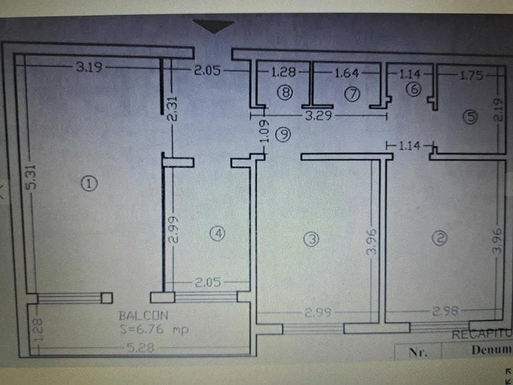 Apartament cu 3 camere decomandat, mobilat în Tătărași