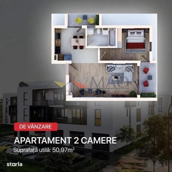 Apartament cu 2 camere decomandat în Unirii