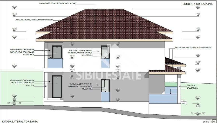 Casă individuală cu 7 camere cu Canalizare în Central