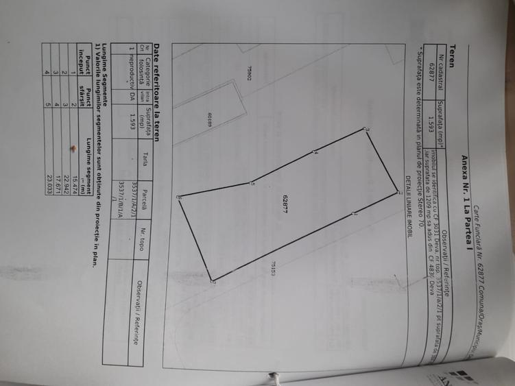 Teren Construcții intravilan de 1593 mp, în Gojdu