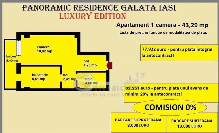 Garsonieră decomandată în Galata