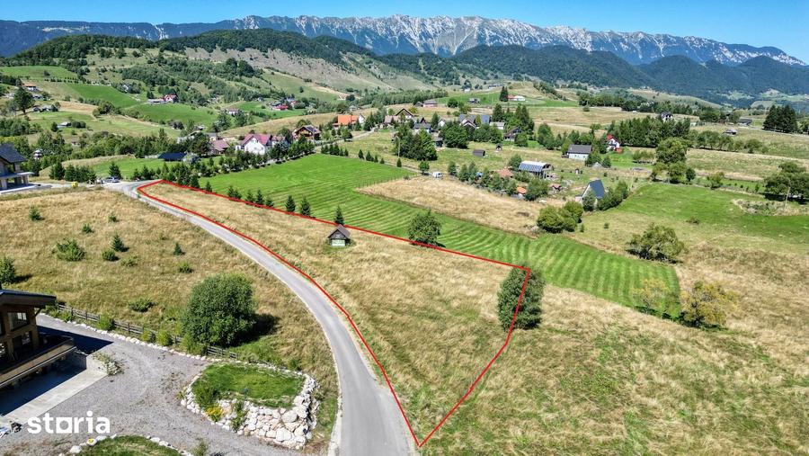 Teren de 3400 mp, în Fundata