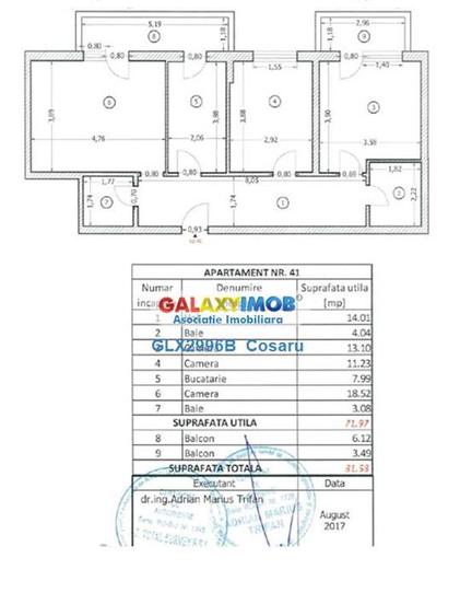 APARTAMENT 3 CAMERE DE VANZARE PIATA RAHOVA BLOC NOU - 12