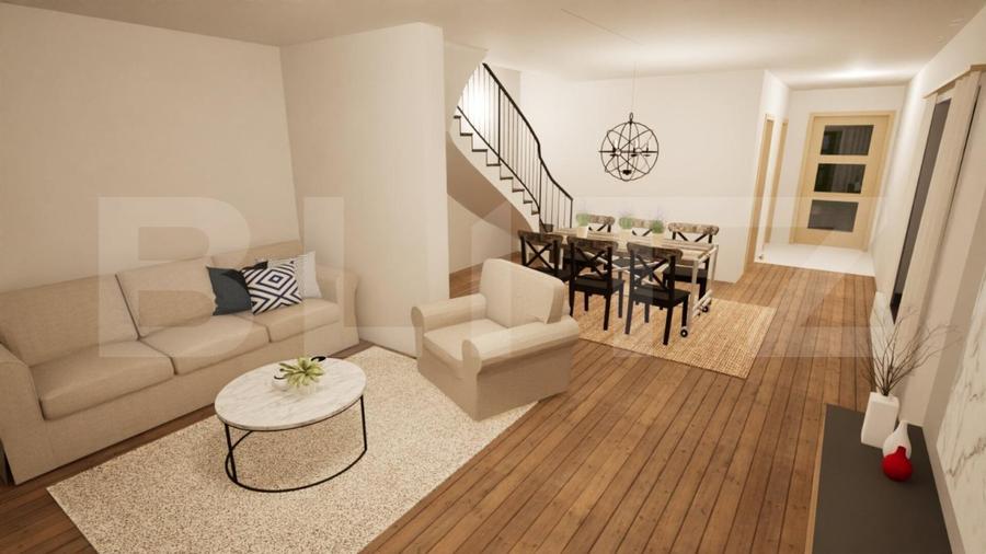 Duplex cu 4 camere cu Canalizare în Corunca