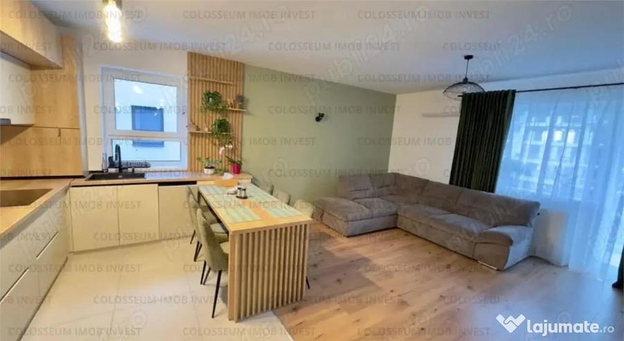 Apartament cu 3 camere decomandat, mobilat în Tractorul