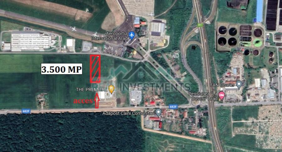 Teren de 3500 mp, în Central