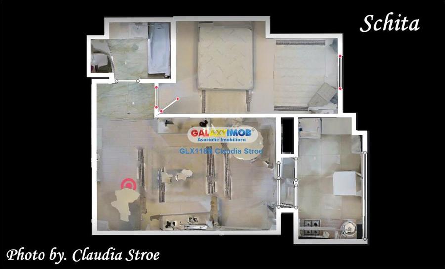 Apartament cu 2 camere semidecomandat, mobilat în 13 Septembrie