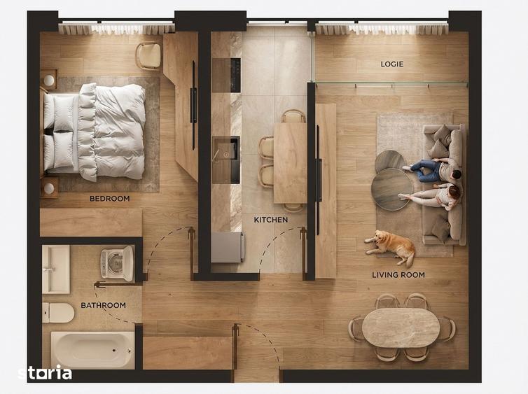 Apartament 2 camere | Finisat complet | Ansamblu premium - 1