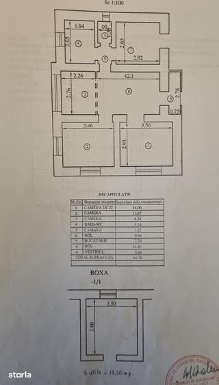 Apartament cu 3 camere semidecomandat în Ultracentral