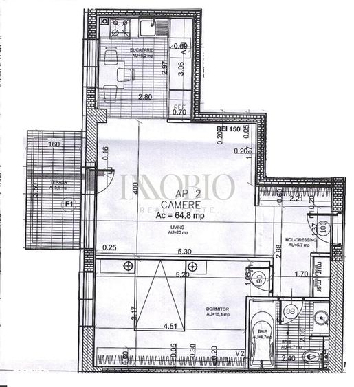 Apartament cu 2 camere în Sisești