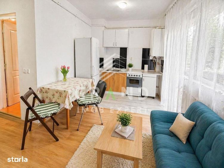 Apartament cu 2 camere, mobilat în Borhanci