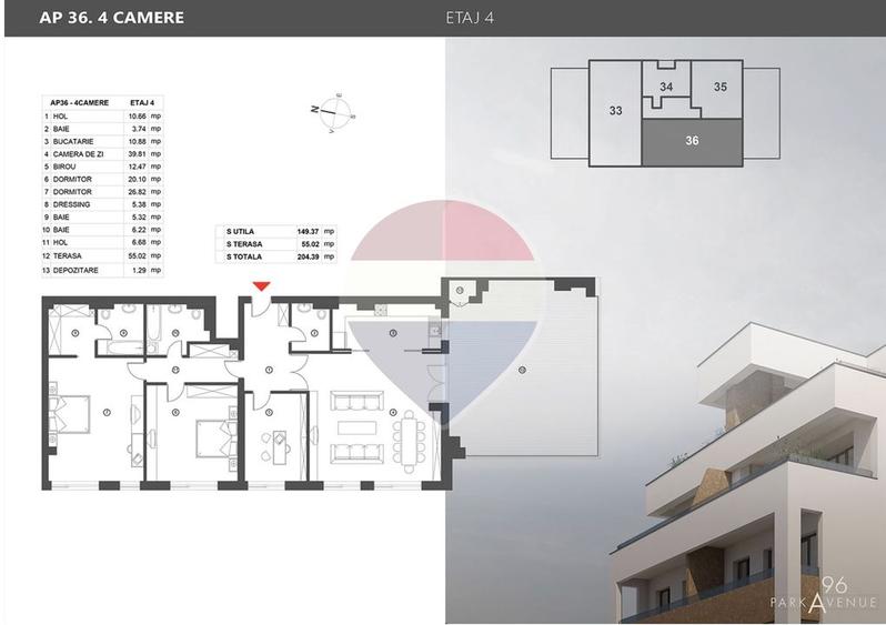 Apartament cu 4 camere decomandat, mobilat în Herăstrău