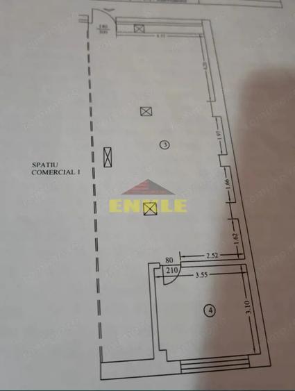 Spațiu comercial, de 82 mp, în Central