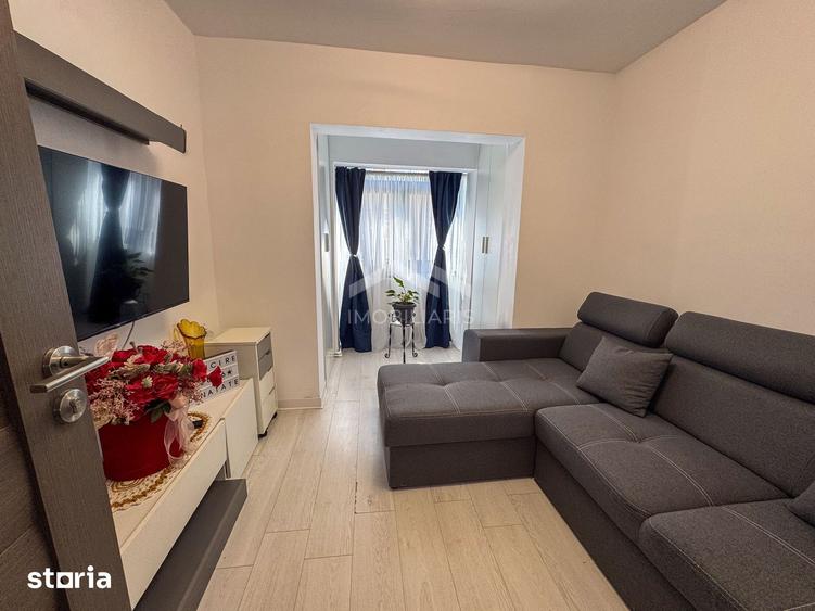 Apartament cu 3 camere decomandat, mobilat în Sud