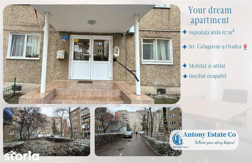 Apartament cu 2 camere decomandat în Rogerius