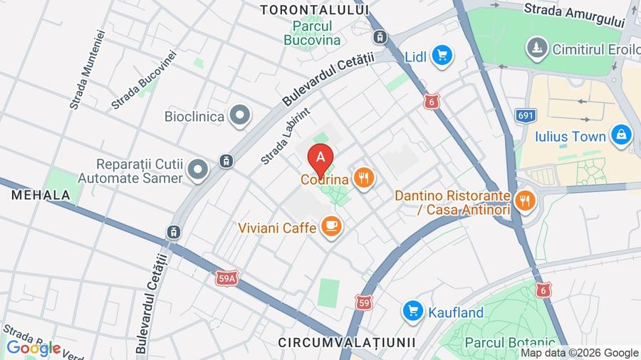 Apartament cu 3 camere semidecomandat, mobilat în Dacia