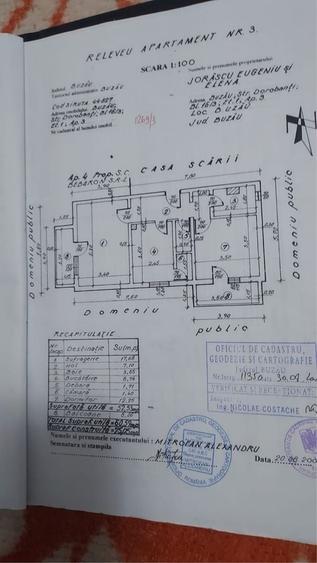 Apartament cu 2 camere decomandat în Băceni