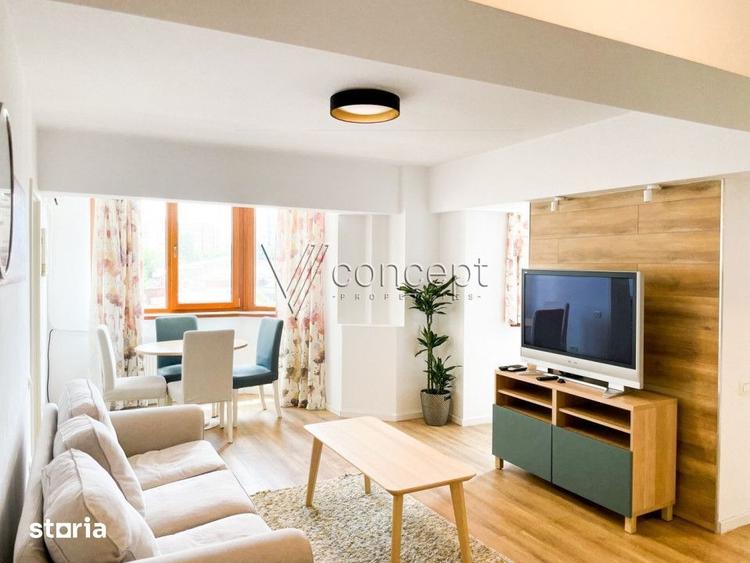 Apartament cu 3 camere, mobilat în Centrul Istoric
