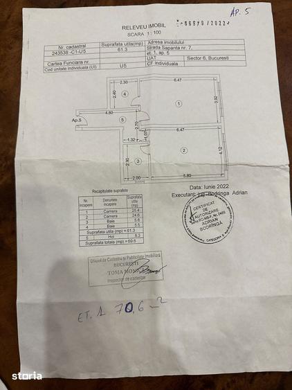 Apartament cu 2 camere în Crângași