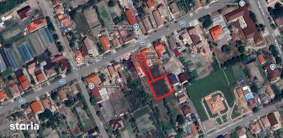 Teren de 1100 mp, în Sânmihaiu Român