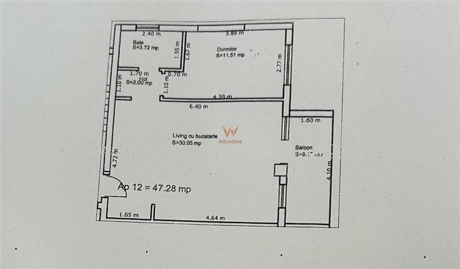Apartament cu 2 camere decomandat în Hipodrom 4