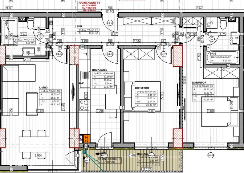 Apartament cu 3 camere în Energia