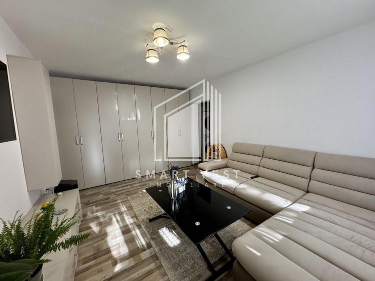 Apartament cu 2 camere semidecomandat, mobilat în Micro 16