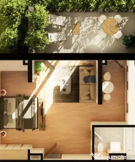 Apartament 1 CAM, SU 43.98MP si GRADINA , zona INTRE LACURI - Cluj-Napoca (Cluj) - 3