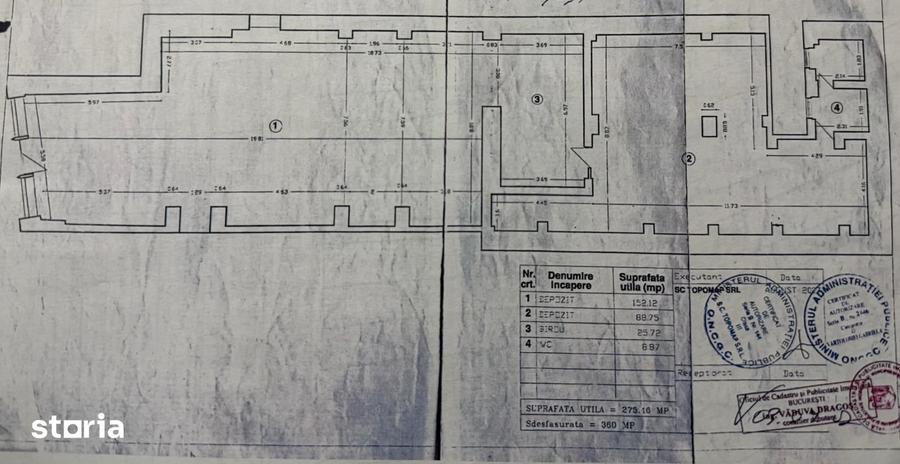 Spațiu comercial, de 275 mp, în Centrul Istoric