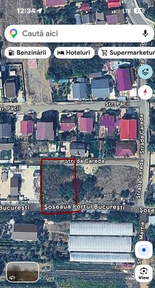 Teren de 500 mp, în 1 Decembrie