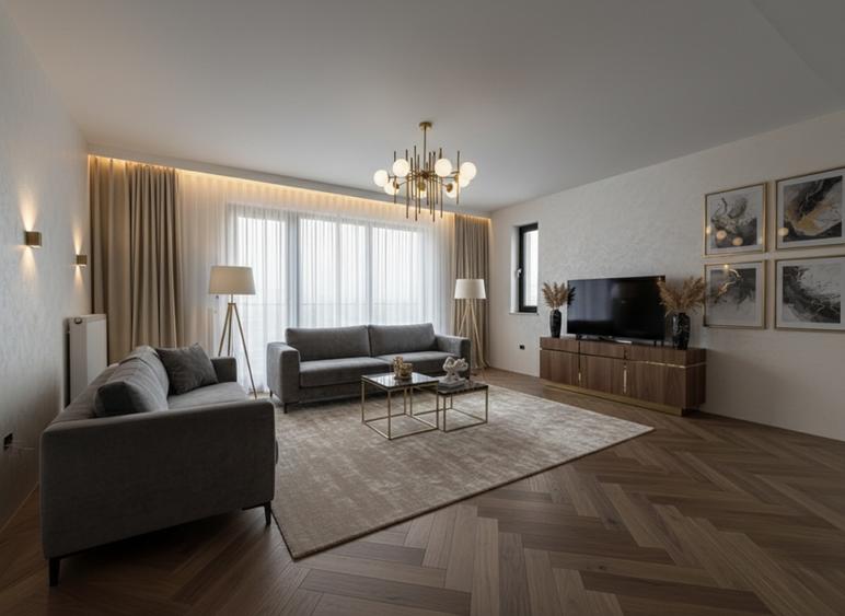 Apartament cu 3 camere semidecomandat în Sud