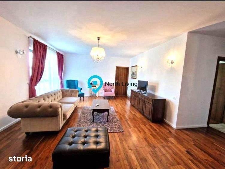 Apartament cu 4 camere, mobilat în Băneasa