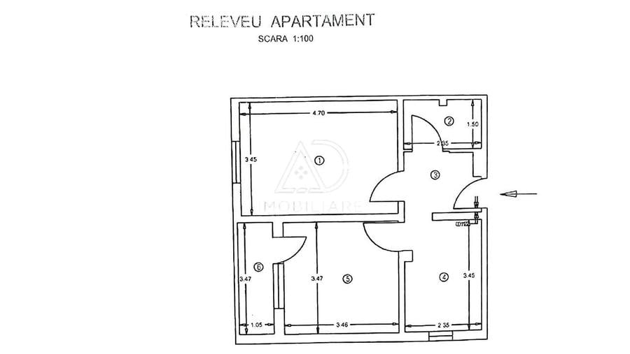 Apartament cu 2 camere decomandat în Nicolae Titulescu