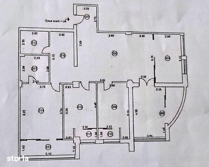 Apartament cu 4 camere în Central