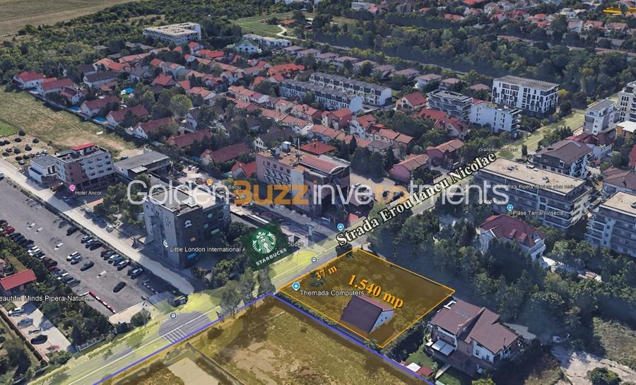 Teren Construcții intravilan de 1540 mp, în Iancu Nicolae