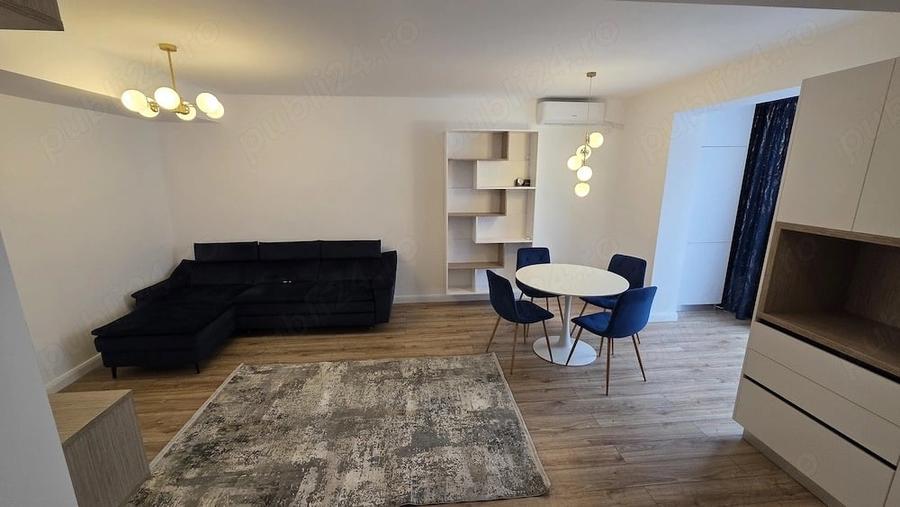 Apartament cu 2 camere semidecomandat, mobilat în Sisești
