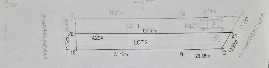 Teren de 1252 mp, în Ghermănești
