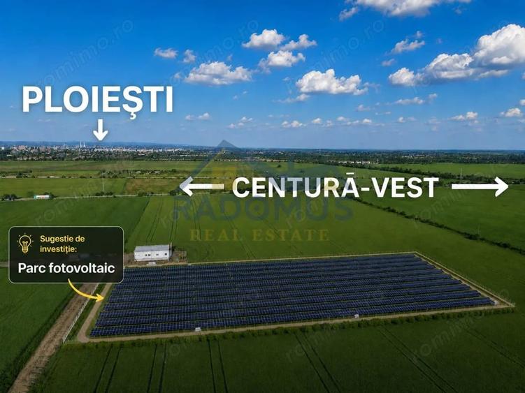 Teren de 10000 mp, în Vest