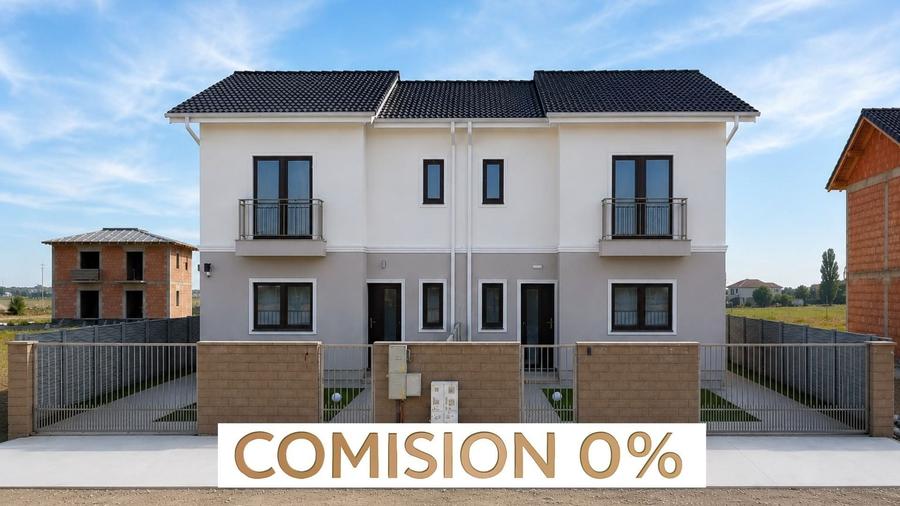 Duplex cu 3 camere cu Canalizare în Moșnița Nouă