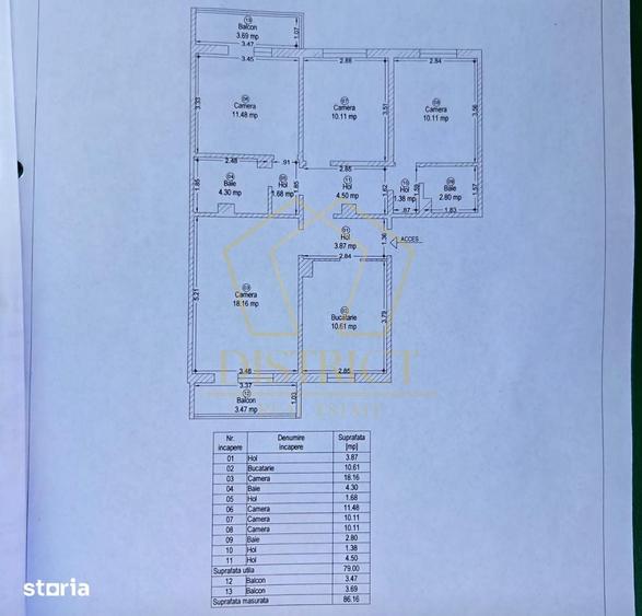 Apartament cu 4 camere decomandat în Lipovei
