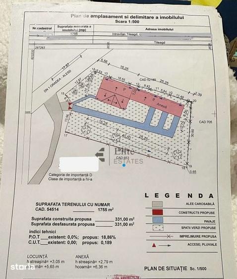 Teren de 1755 mp, în Tileagd