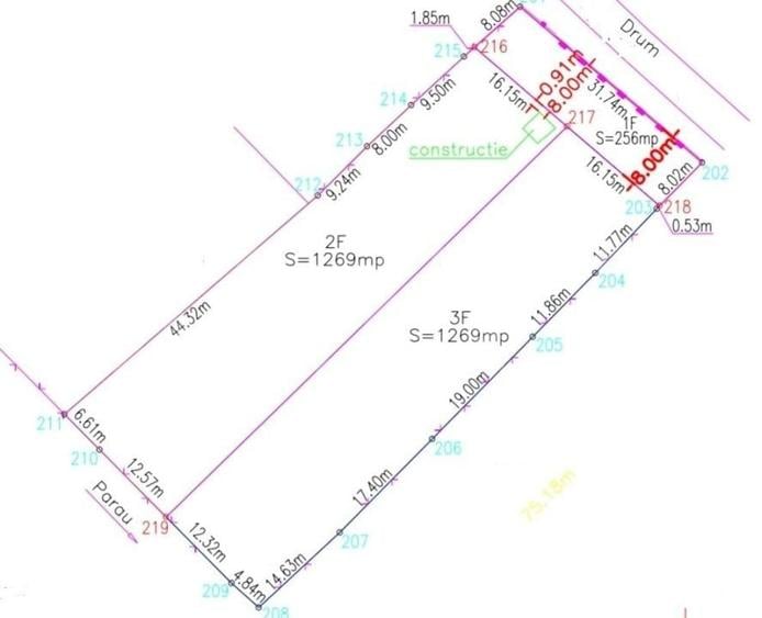 Teren intravilan autorizabil, 1397 mp, front 16.5 m, zona Micesti - 6