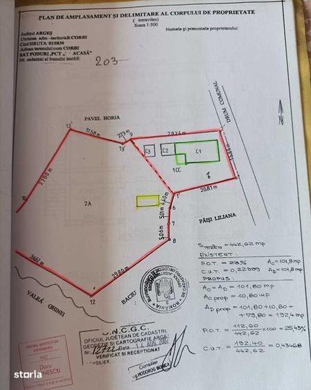Casă cu 4 camere cu Teren 200 Mp în Corbi