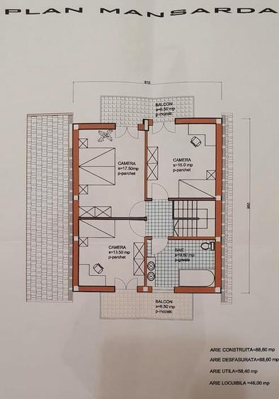 Casă individuală cu 5 camere cu Teren 300 Mp în Betfia